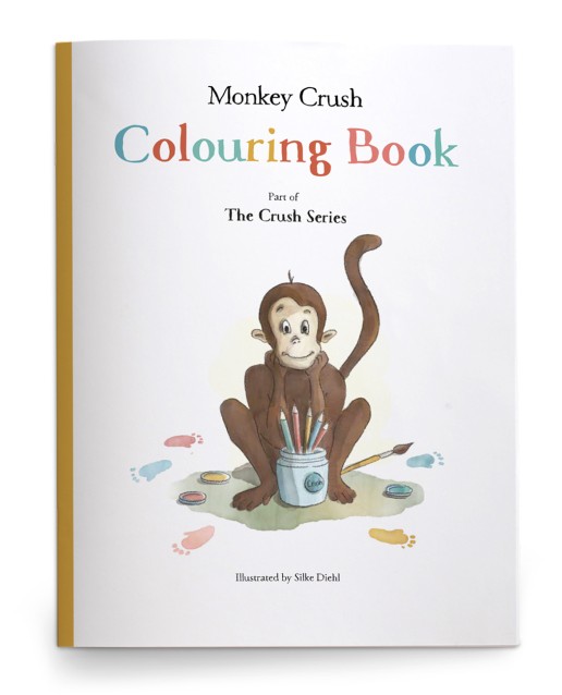 Monkey Crush Colouring Book